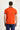 Orta Turuncu Polo Yaka Slim Fit Dar Kesim Desenli Pamuk Tişört