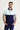 Orta Turkuaz Polo Yaka Slim Fit Dar Kesim Desenli Pamuk Tişört