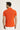 Kiremit Polo Yaka Slim Fit Dar Kesim Desenli Pamuk Tişört