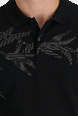  Siyah Polo Yaka Slim Fit Tişört