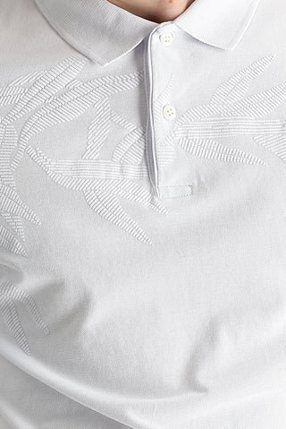  Beyaz Polo Yaka Slim Fit Tişört