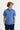Havacı Mavi Polo Yaka Slim Fit Dar Kesim Baskılı Tişört