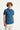 Koyu Petrol Polo Yaka Slim Fit Dar Kesim Baskılı Tişört