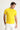 Koyu Sarı Polo Yaka Slim Fit Dar Kesim Baskılı Tişört