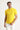Koyu Sarı Polo Yaka Slim Fit Dar Kesim Baskılı Tişört