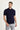 Koyu Lacivert Polo Yaka Slim Fit Dar Kesim Tişört