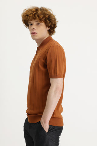  Tarçın  Polo Yaka Slim Fit Tişört