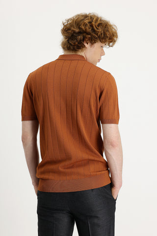  Tarçın  Polo Yaka Slim Fit Tişört