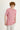Orta Pembe Polo Yaka Slim Fit Dar Kesim Tişört