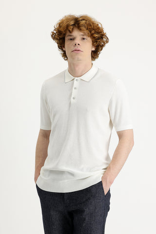  Ekru Polo Yaka Slim Fit Tişört