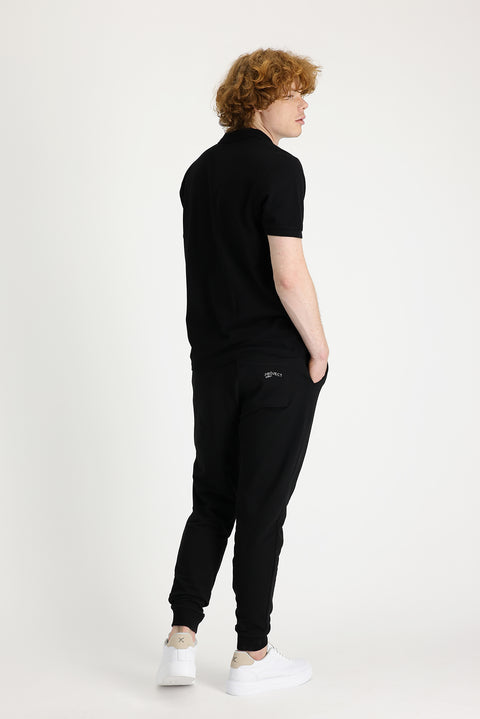 Siyah Slim Fit Dar Kesim Sweatpant / Eşofman Altı