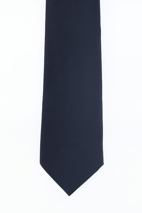 Medium Navy Plain Tie