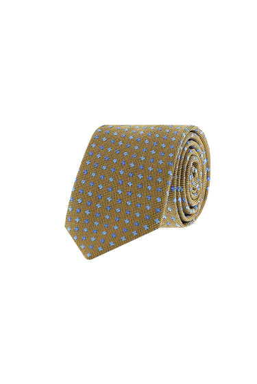 Orta Kahve Desenli Kravat