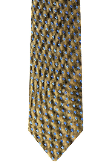 Orta Kahve Desenli Kravat