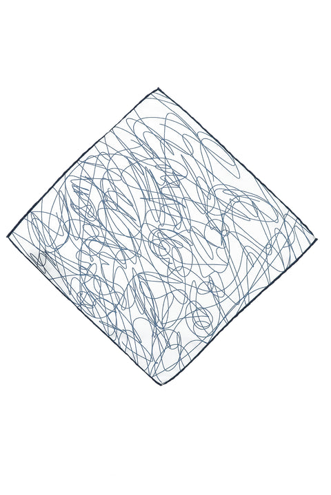 White Patterned Handkerchief