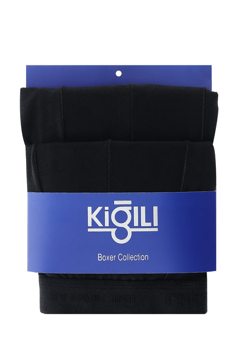 Siyah 2'li Büyük Beden Pamuklu Süprem Boxer Seti