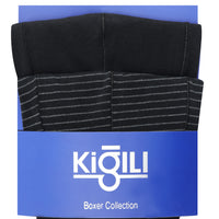 Siyah 2'li Desenli Pamuklu Boxer Seti