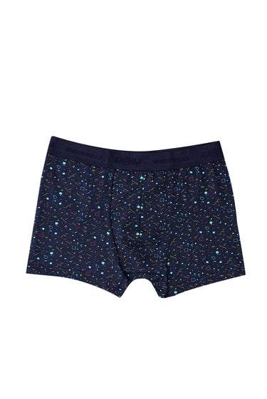  Çok Renkli 3’lü Desenli Süprem Boxer Seti