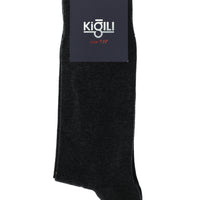 Koyu Antrasit Tekli Düz Çorap