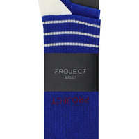 Saks Mavi 2'li Desenli Çorap Seti