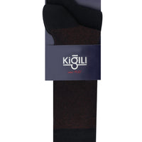 Koyu Siyah 2'li Desenli Çorap Seti