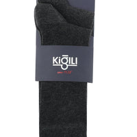 Orta Antrasit 2'li Desenli Çorap Seti