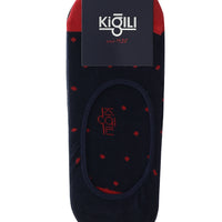 Koyu Lacivert 2'li Desenli Pamuklu Loafer Çorap Seti