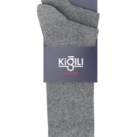 Orta Füme 2'li Desenli Çorap