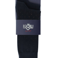 Orta Lacivert 2'li Desenli Çorap Seti