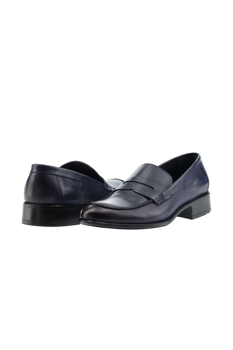 Koyu Lacivert Klasik Deri Ayakkabı