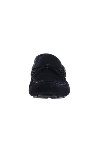  Koyu Lacivert Süet Casual Loafer Ayakkabı