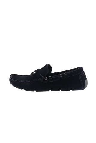  Koyu Lacivert Süet Casual Loafer Ayakkabı