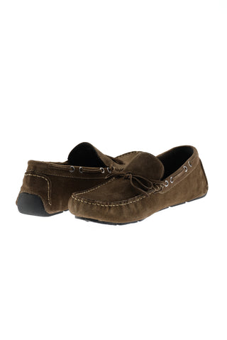  Koyu Kahve Süet Casual Loafer Ayakkabı