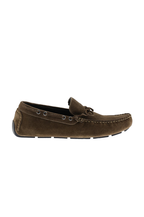 Koyu Kahve Süet Casual Loafer Ayakkabı