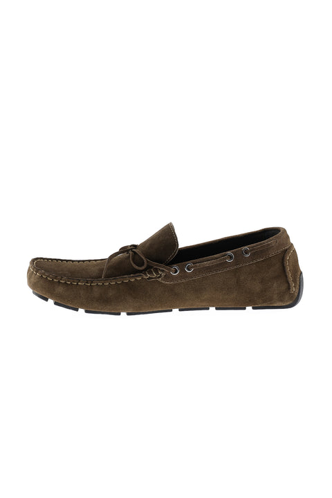 Koyu Kahve Süet Casual Loafer Ayakkabı