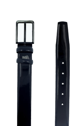  Koyu Lacivert Rugan Deri Kemer