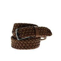 Tan Knit Sport Leather Belt