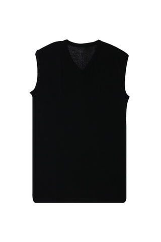  Siyah 2'li V Yaka Pamuk Atlet Seti