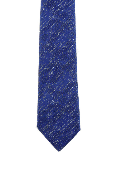  Orta Lacivert 3'lü Kravat Mendil Kol Düğmesi Seti