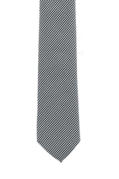 Siyah 2'li Kravat & Mendil Seti