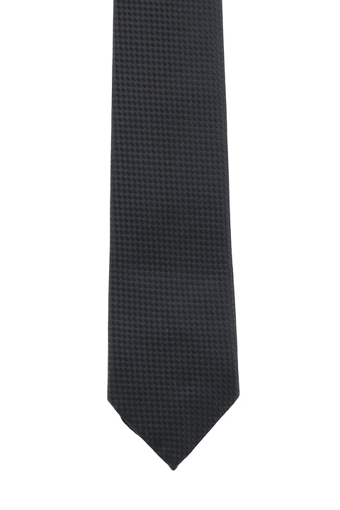 Black Set of 2 Tie and Pocket Square