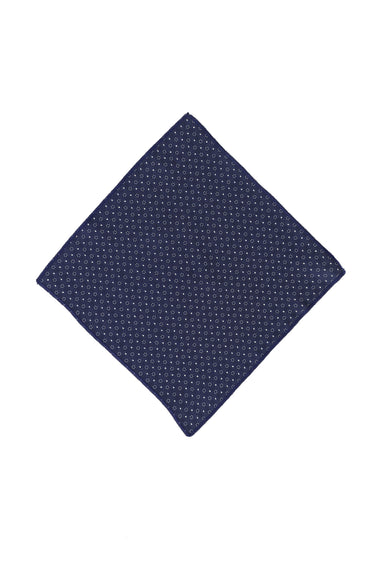  Koyu Lacivert 3'lü Kravat Mendil Bileklik Set