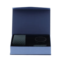 Zümrüt Yeşili 3'lü Kravat & Mendil & Bileklik Seti