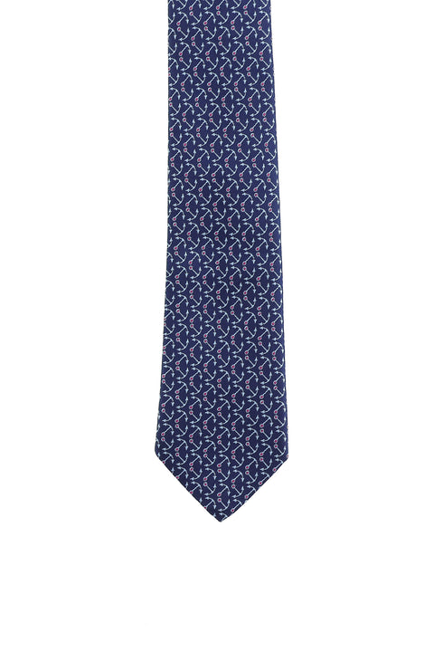 Açık Lacivert 3'lü Kravat & Mendil & Bileklik Seti