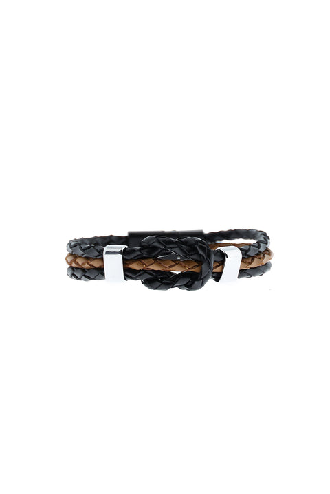 Black Leather Bracelet