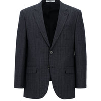 Koyu Lacivert 4 Drop Relaxed Fit Rahat Kesim Desenli Ceket