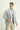Orta Gri Slim Fit Dar Kesim Desenli Spor Ceket