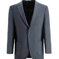 Orta Füme 4 Drop Relaxed Fit Rahat Kesim Klasik Ceket