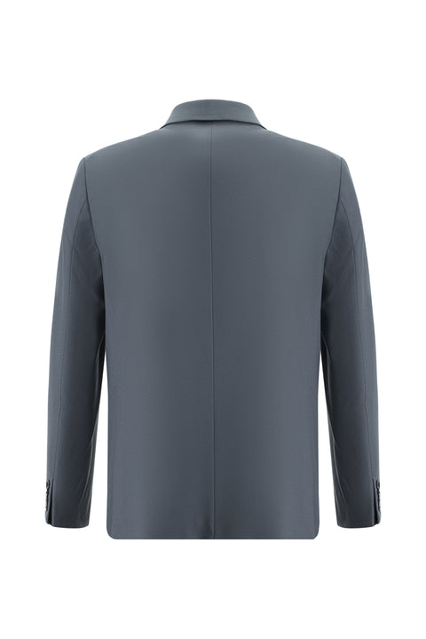 Orta Füme 6 Drop Regular Fit Standart Kesim Klasik Ceket