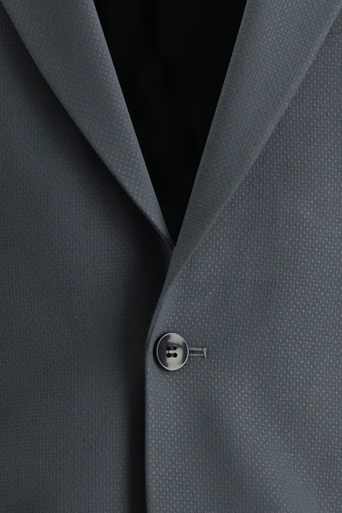 Orta Füme 4 Drop Relaxed Fit Rahat Kesim Klasik Ceket